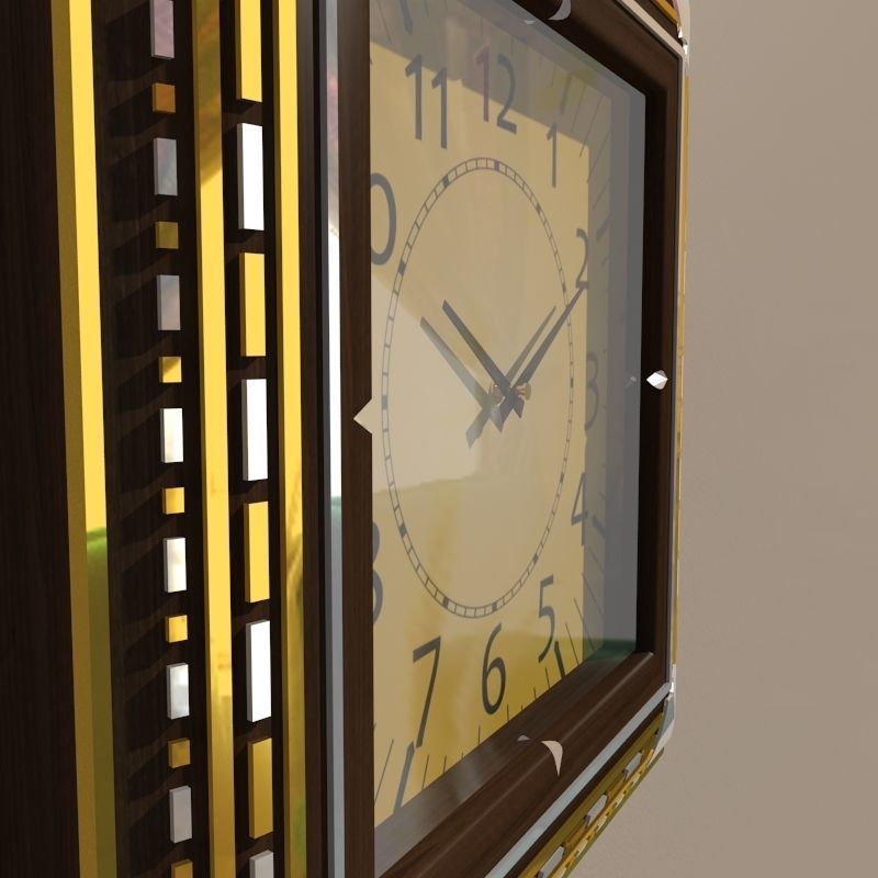 Wall clock 3D model_3