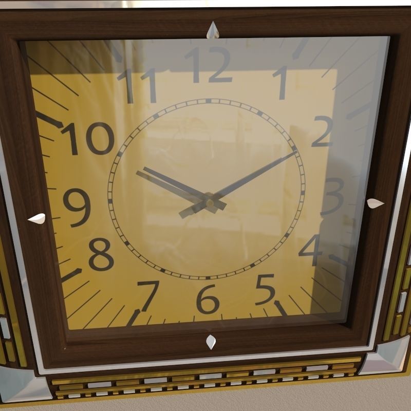 Wall clock 3D model_6