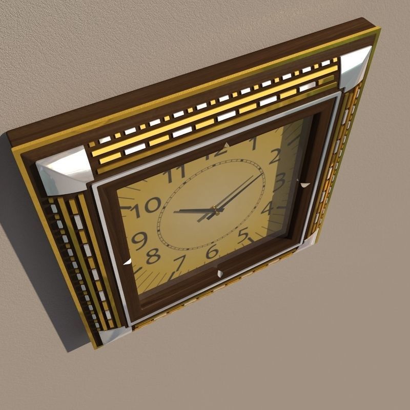 Wall clock 3D model_5