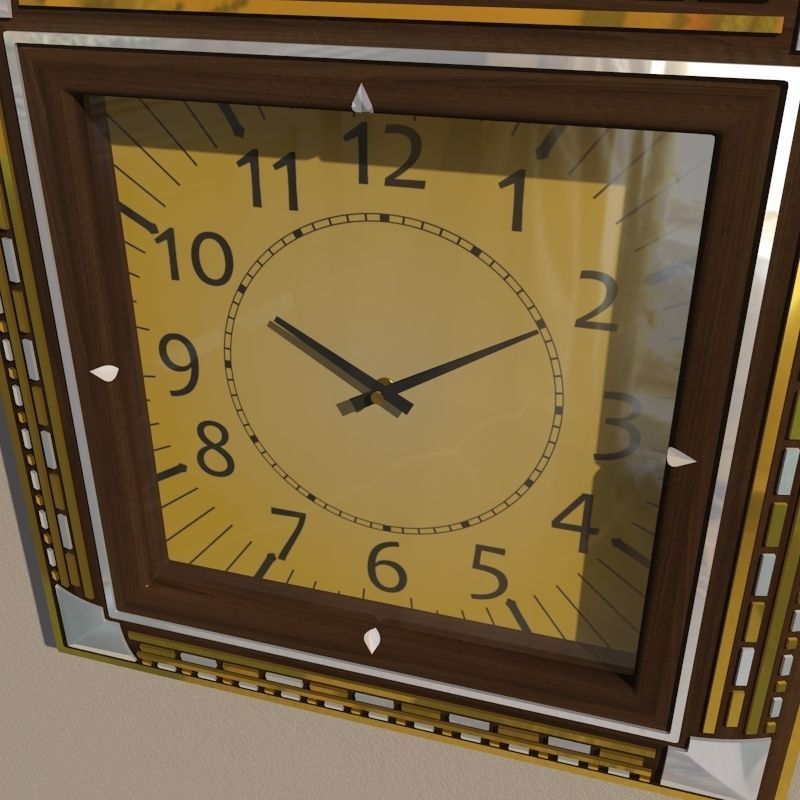 Wall clock 3D model_2