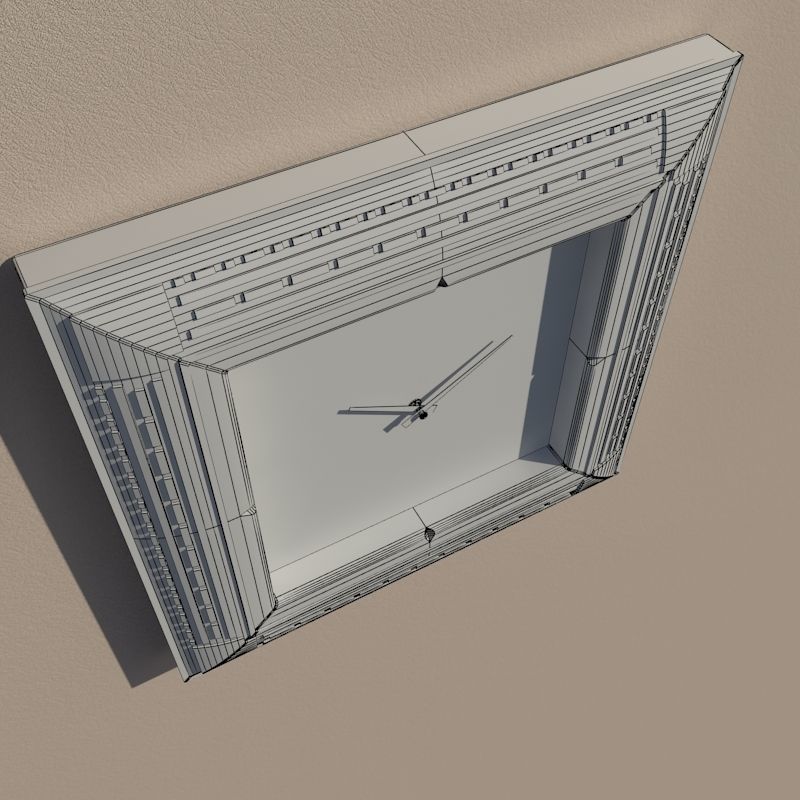 Wall clock 3D model_12
