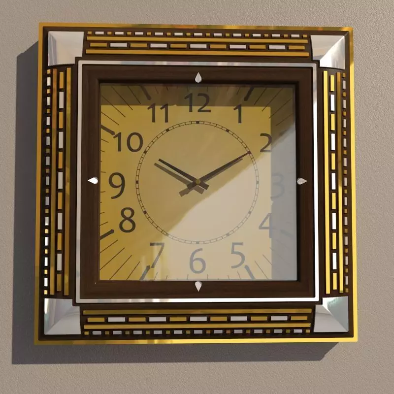 Wall clock 3D model_0