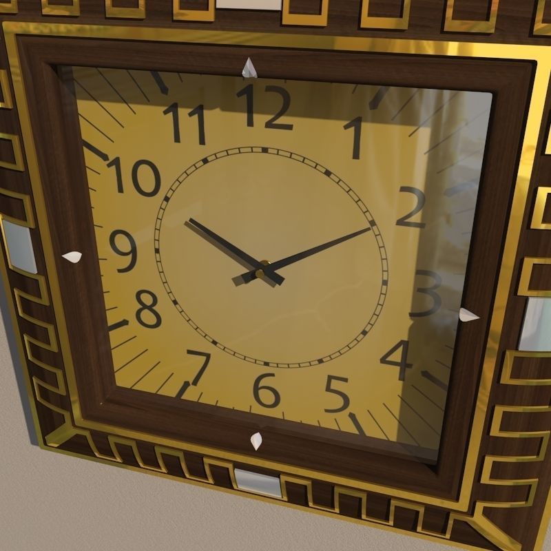 Wall clock 3D model_2