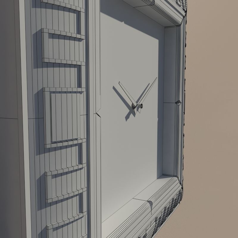 Wall clock 3D model_10