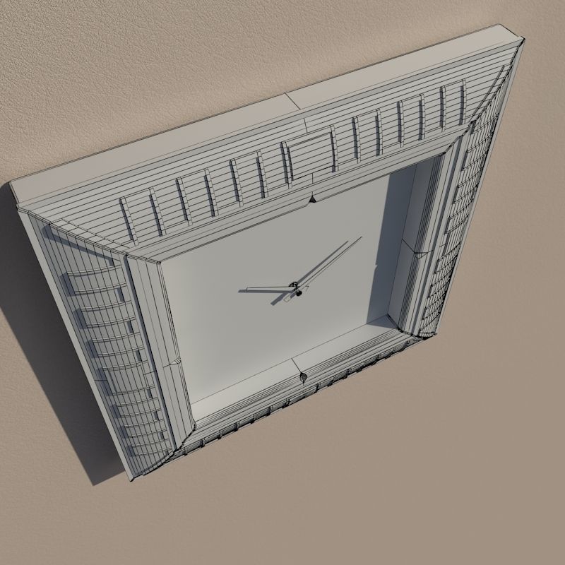 Wall clock 3D model_12