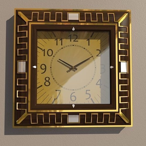 Wall clock 3D model