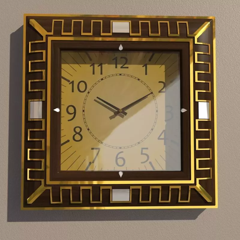 Wall clock 3D model_0