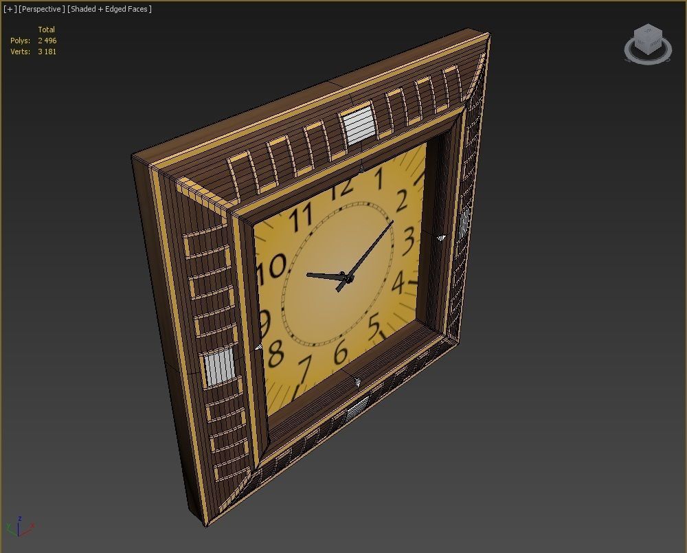 Wall clock 3D model_15
