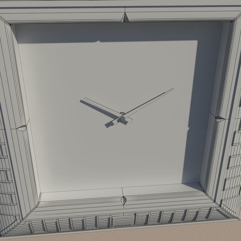 Wall clock 3D model_13