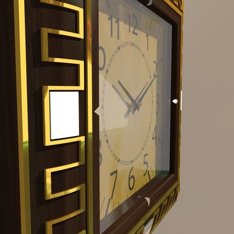 Wall clock 3D model_3