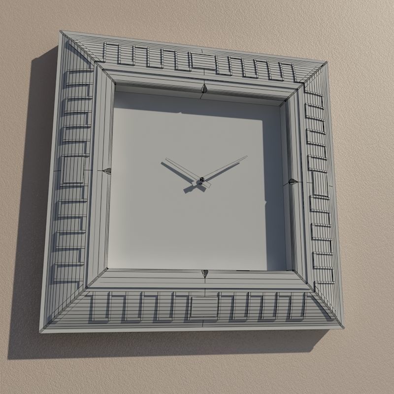 Wall clock 3D model_8