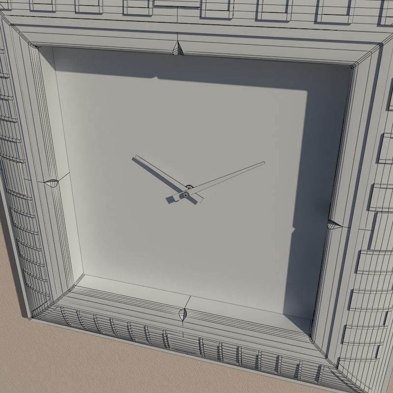 Wall clock 3D model_9