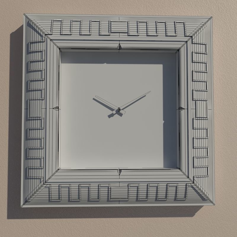 Wall clock 3D model_7