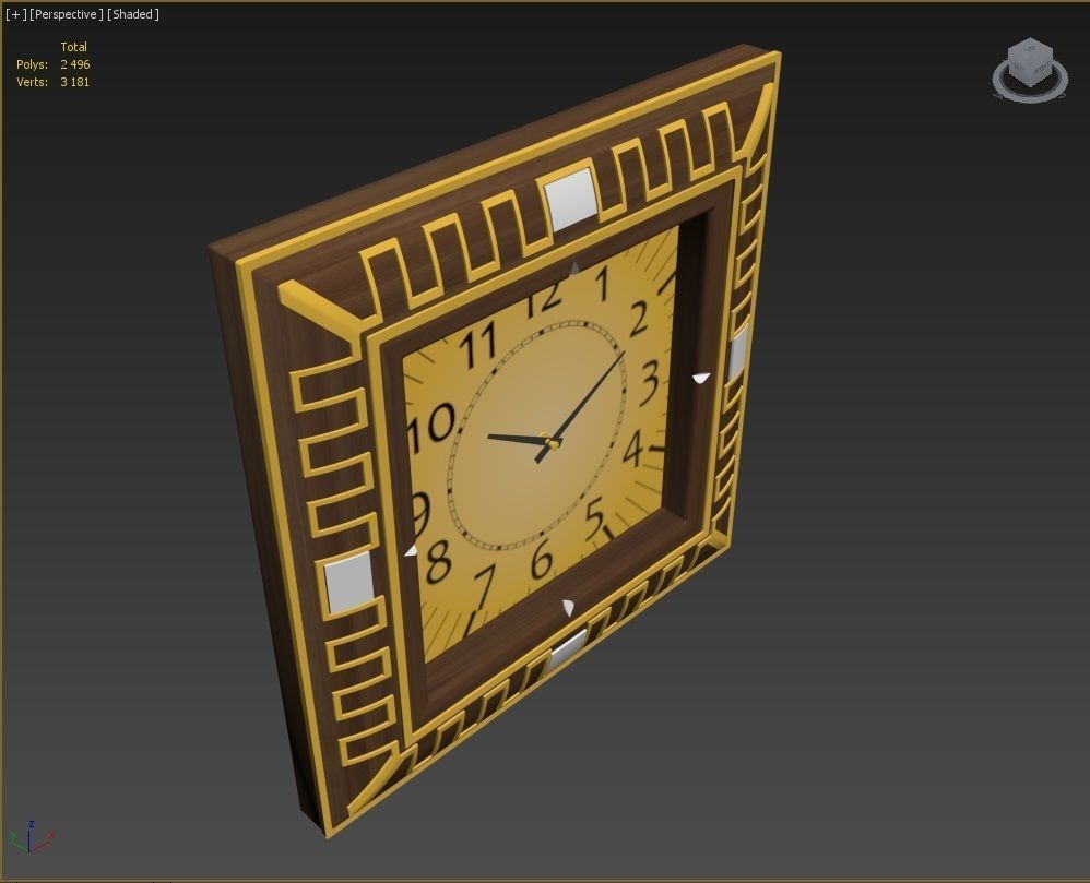 Wall clock 3D model_14