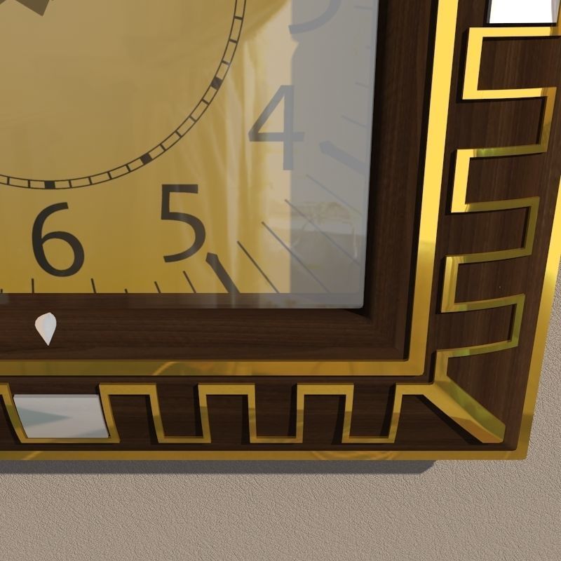 Wall clock 3D model_4