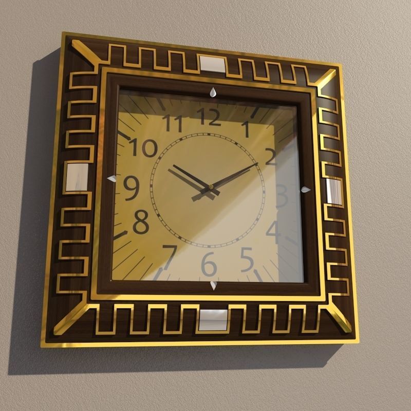 Wall clock 3D model_1