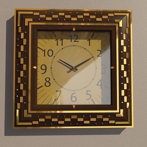 Wall clock 3D model