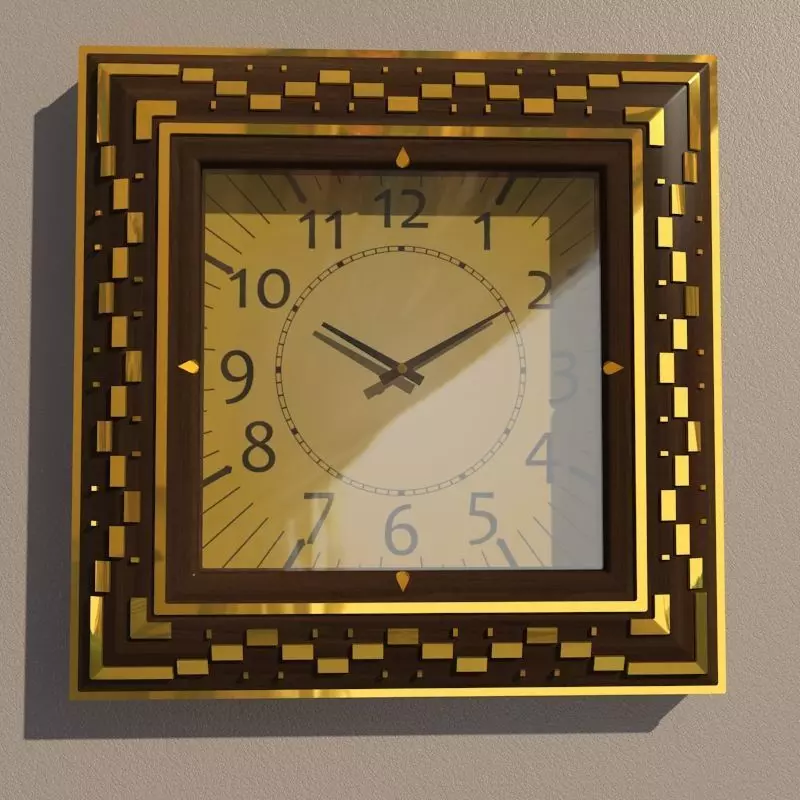 Wall clock 3D model