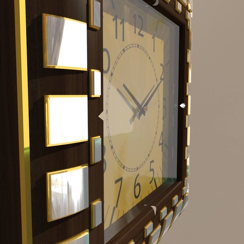 Wall clock 3D model_3