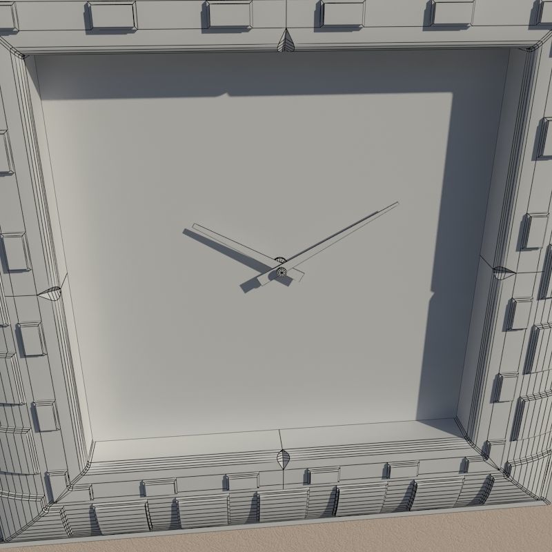 Wall clock 3D model_13