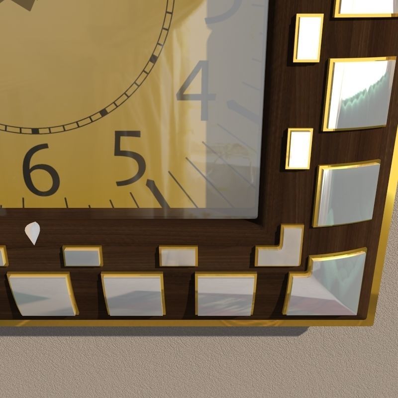 Wall clock 3D model_4