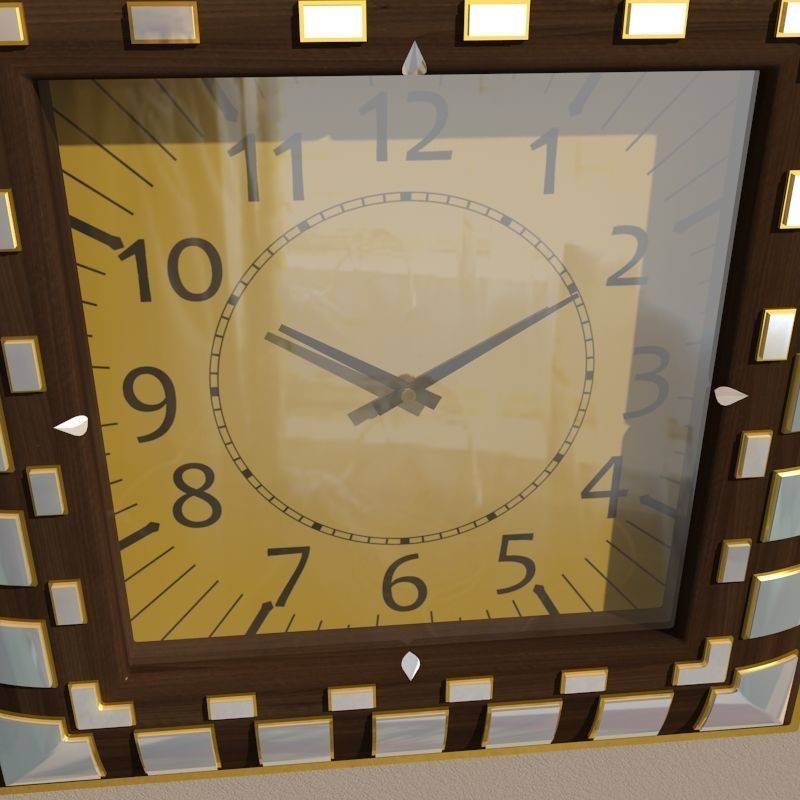 Wall clock 3D model_6