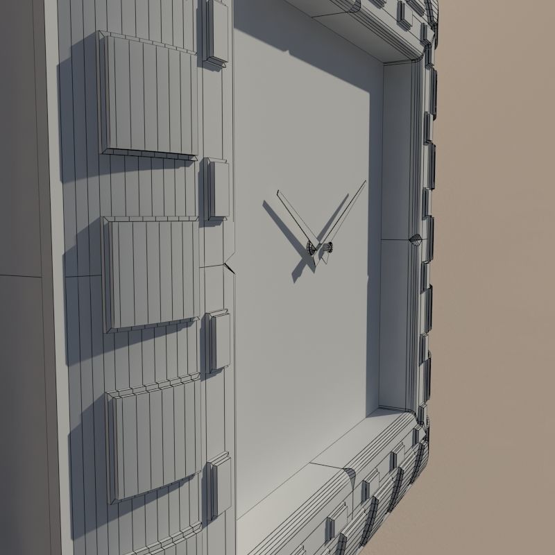 Wall clock 3D model_10
