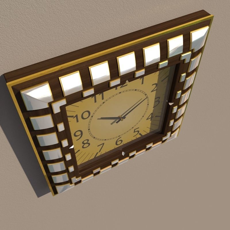 Wall clock 3D model_5