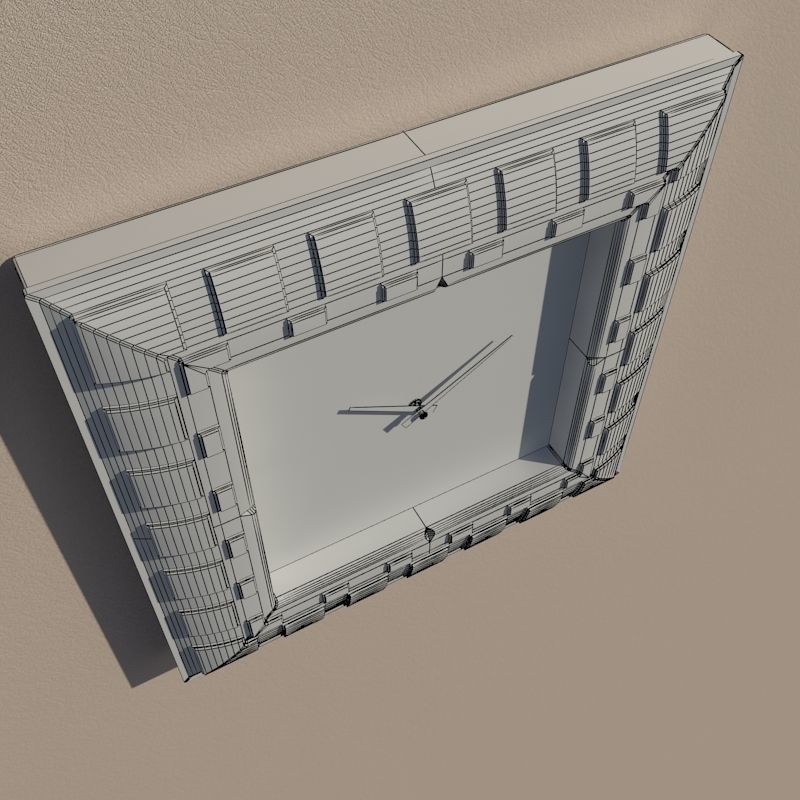Wall clock 3D model_12