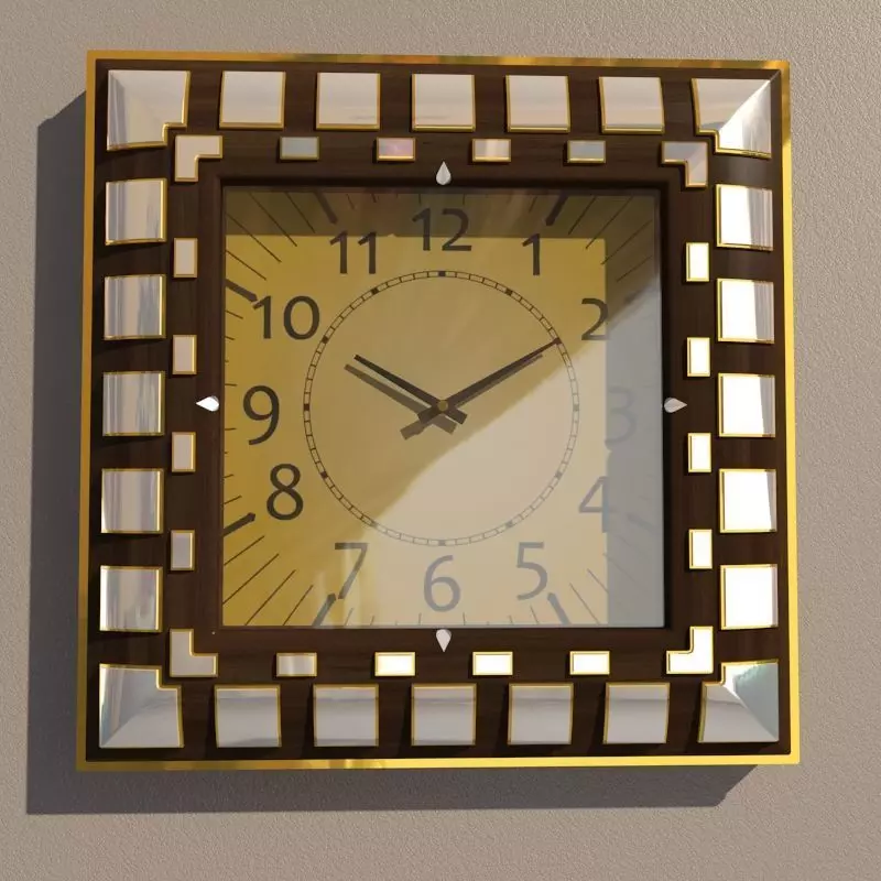 Wall clock 3D model_0