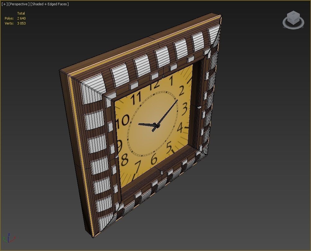 Wall clock 3D model_15