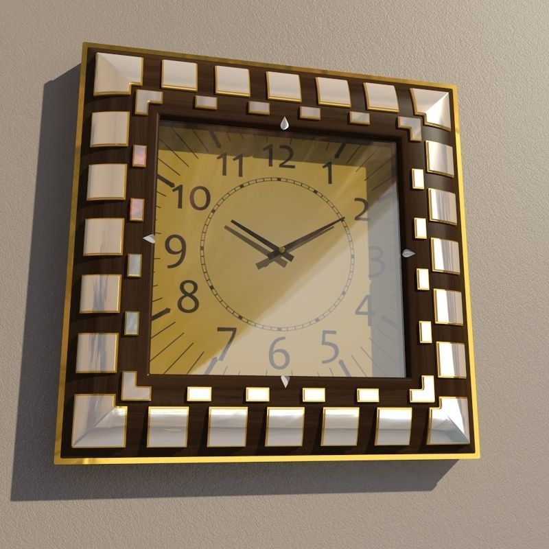 Wall clock 3D model_1