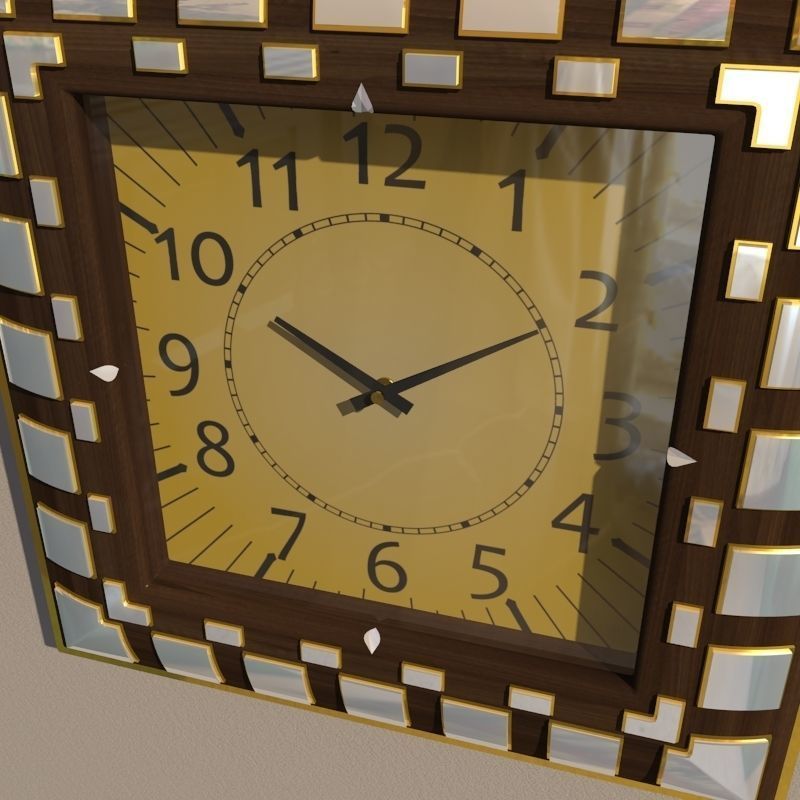 Wall clock 3D model_2