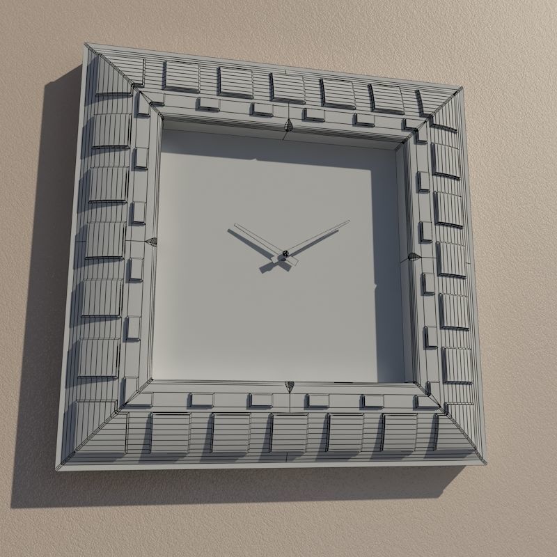 Wall clock 3D model_8