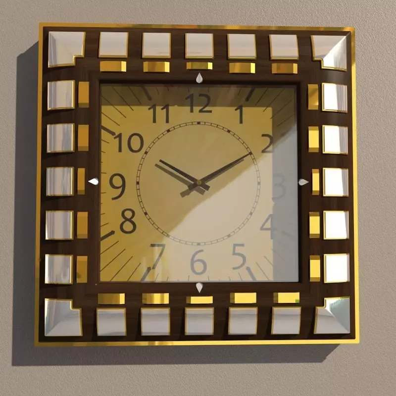 Wall clock 3D model