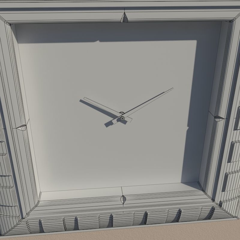 Wall clock 3D model_13