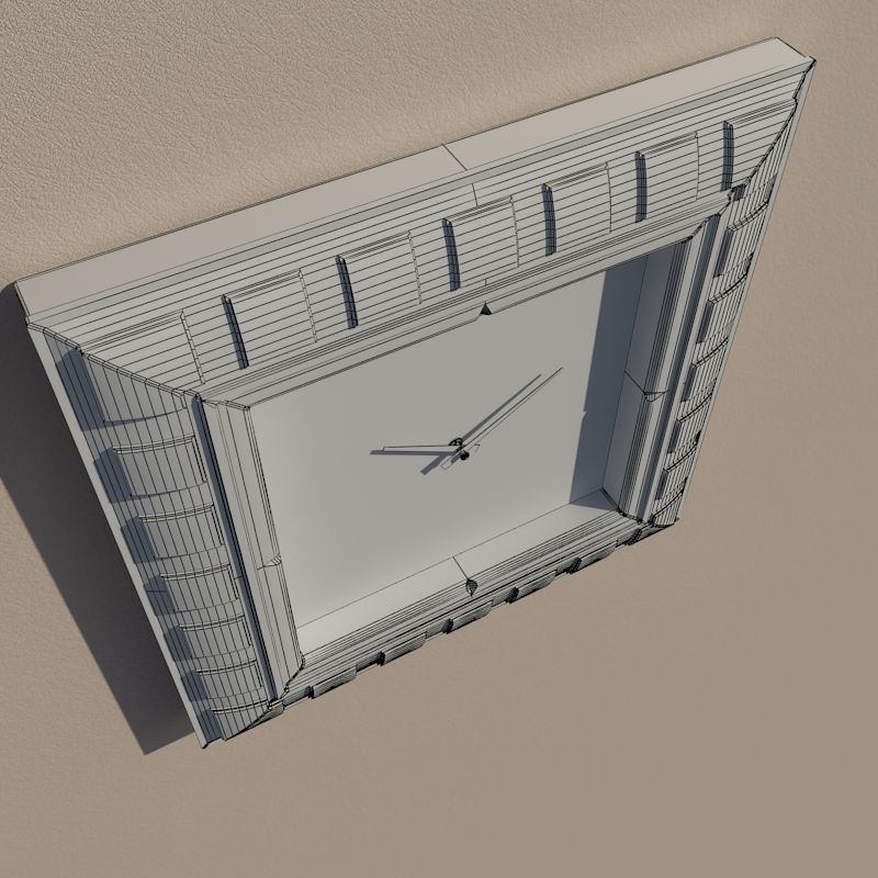 Wall clock 3D model_12