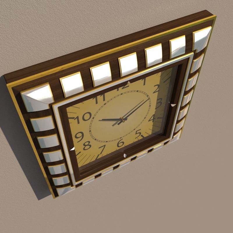 Wall clock 3D model_5
