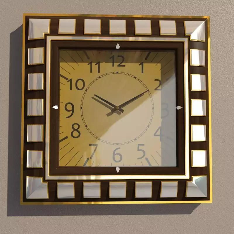 Wall clock 3D model_0