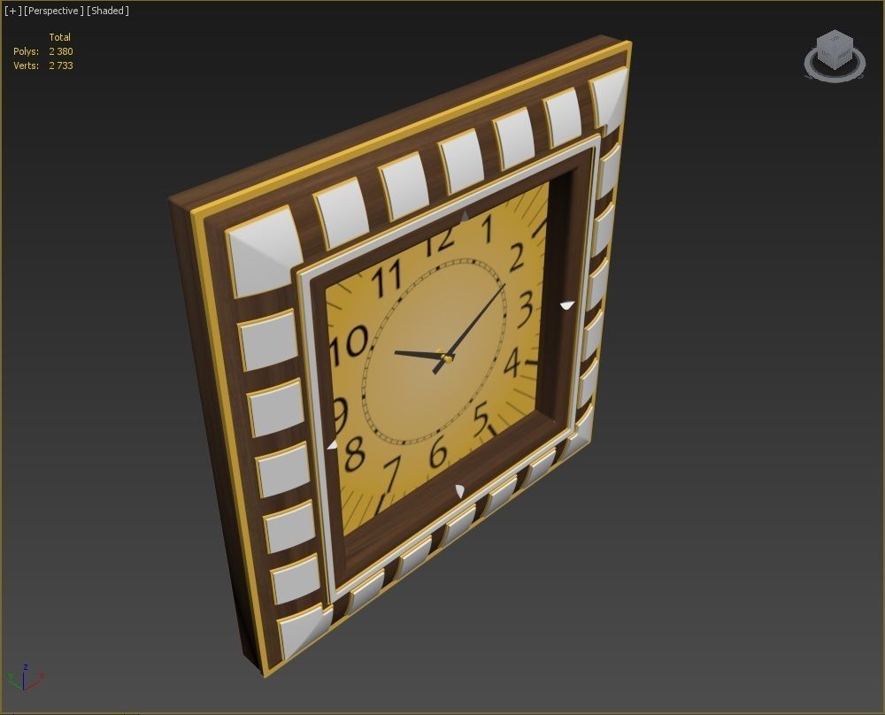 Wall clock 3D model_14