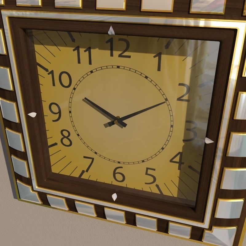 Wall clock 3D model_2