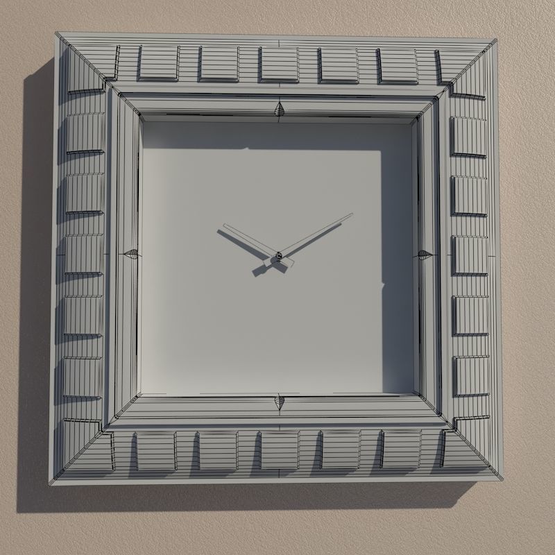 Wall clock 3D model_7