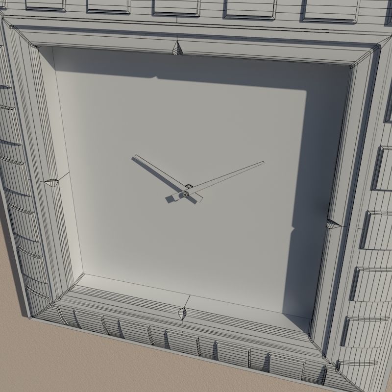 Wall clock 3D model_9