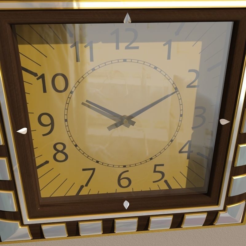 Wall clock 3D model_6
