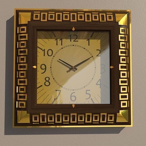 Wall clock 3D model