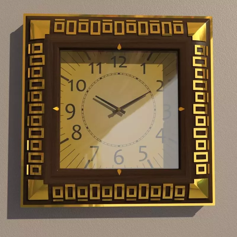 Wall clock 3D model