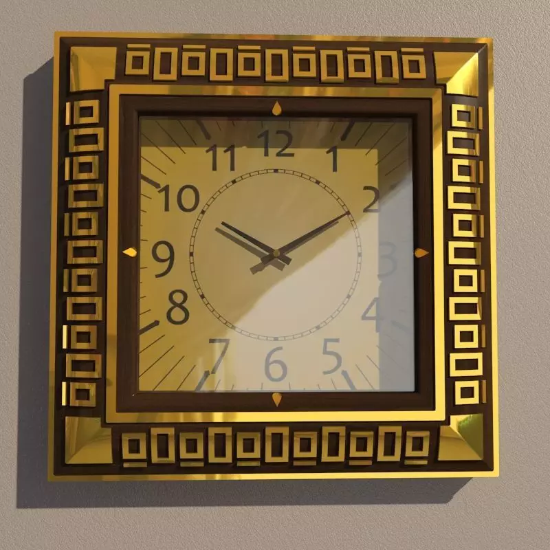 Wall clock 3D model