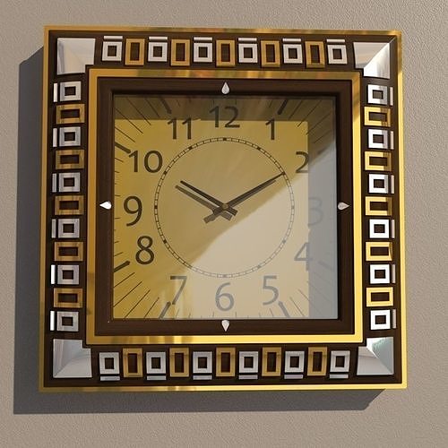 Wall clock 3D model
