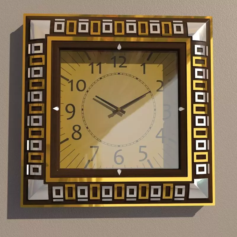Wall clock 3D model