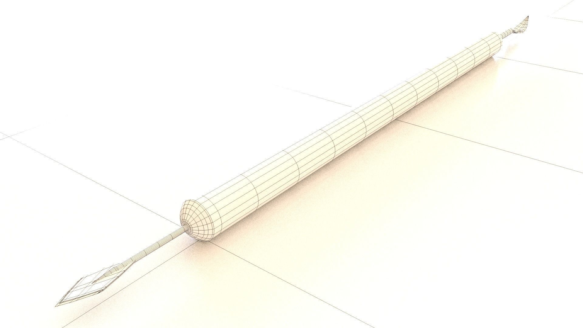 clay sculpture tools 3 3D Model Low-poly 3D model_4